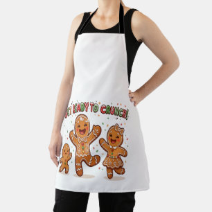 Süße Weihnachts-Gingerbread-Familie Schürze