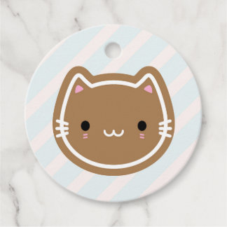Süße Weihnachts-Gingerbread-Katze Geschenkanhänger