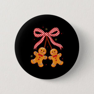Süße Weihnachts-Gingerbread-Kirschen Coquette Xmas Button
