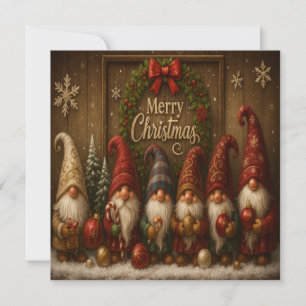 Süße Weihnachts-Gnome Frohe