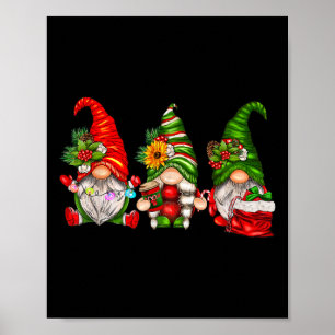 Süße Weihnachts-Gnome Poster