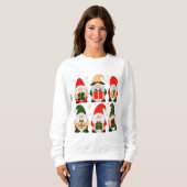Süße Weihnachts-Gnome Sweatshirt (Vorne ganz)