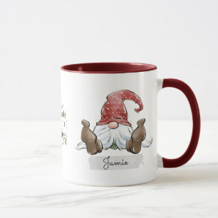 Süsse Weihnachts-Gnome-Tasse Tasse