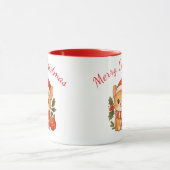 Süße Weihnachts-Kätzchen-Tasse Tasse (Zentrum)