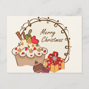 Süße Weihnachts-Postkarte Feiertagspostkarte