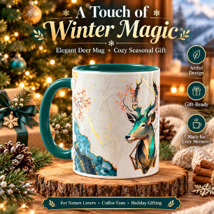 Süße Weihnachts-Rentier-GazelleKaffeetasse Tasse