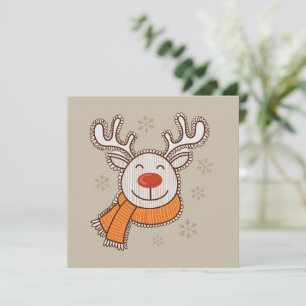Süße Weihnachts-Rentiere Frohe Weihnachten Winter