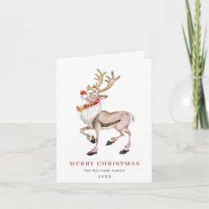 Süße Weihnachts-Rudolf-Rentier-Grüße Feiertagskarte