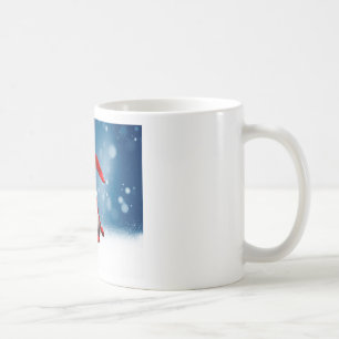 Süße Weihnachts-Santa-Schnee-Sterne Kaffeetasse