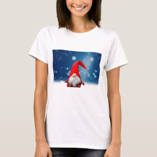 Süße Weihnachts-Santa-Schnee-Sterne T-Shirt