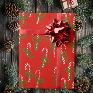 Süße Weihnachts-Schleifen Xmas-Feiertag Geschenkpapier
