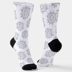 Süße Weihnachts-Schneeflocken, Winter-Schneesturm Socken