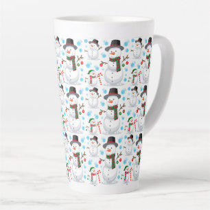 Süße Weihnachts-Schneemänner Milchtasse