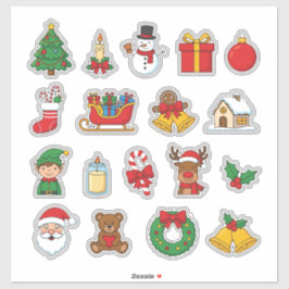 Süße Weihnachts-Sticker-Bomb-Handyhülle | Feiertag Aufkleber