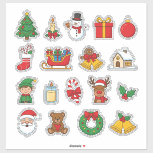 Süße Weihnachts-Sticker-Bomb-Handyhülle   Feiertag Aufkleber