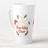 Süße Weihnachts-Tierpfote Milchtasse (Linke Ecke)