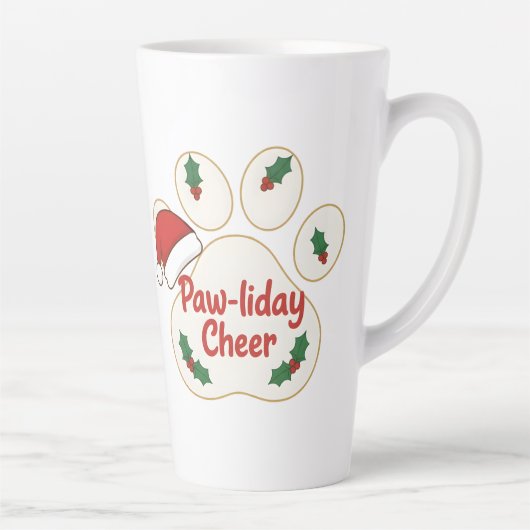 Süße Weihnachts-Tierpfote Milchtasse (Rechts)