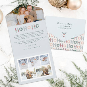 Süße Weihnachts-Trifold-Karte All In One Einladung