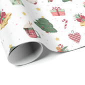 Süße Weihnachts-Verpackung Geschenkpapier (Rolleneckpunkt)