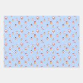 Süße Weihnachts-Verpackungspapier-Set Geschenkpapier Set (Vorderseite)