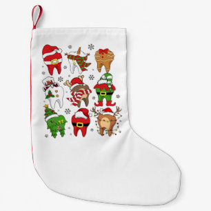 Süße Weihnachts-Zahnfiguren Lustiger Feiertag Kleiner Weihnachtsstrumpf