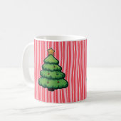 Süße Weihnachtsbaum-Kaffeetasse Kaffeetasse (Vorderseite Links)