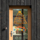 Süße Weihnachtsbaumdekoration Fensteraufkleber
