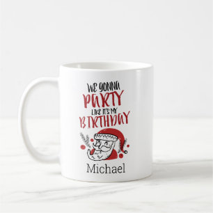 Süße Weihnachtsbotschaft Weihnachtsmann personalis Kaffeetasse