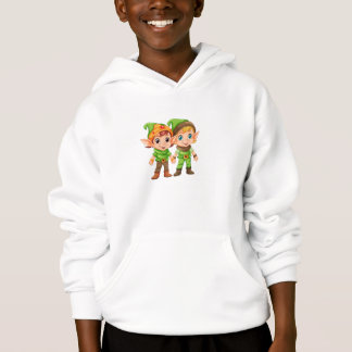 Süße Weihnachtselfen Fantasy-Cartoon T-Shirt Hoodie