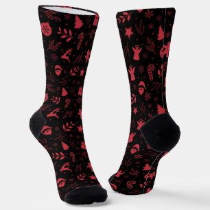 Süße Weihnachtsfeiertage Festlich Socken