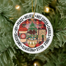 Süße Weihnachtsfeiertage Keramik Ornament