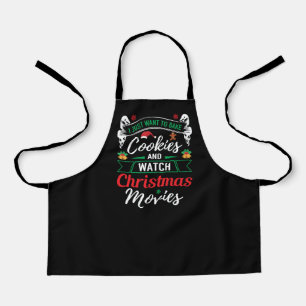 Süße Weihnachtsfilme Backen Word Art Schürze