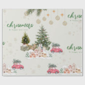 Süße Weihnachtsfunken Geschenkpapier (Flach)