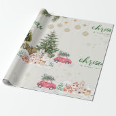 Süße Weihnachtsfunken Geschenkpapier (Ungerollt)