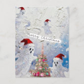 Süße Weihnachtsgeister Postkarte (Vorderseite)