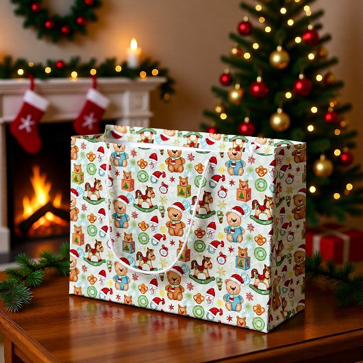 Süße Weihnachtsgeschenktasche Große Geschenktüte