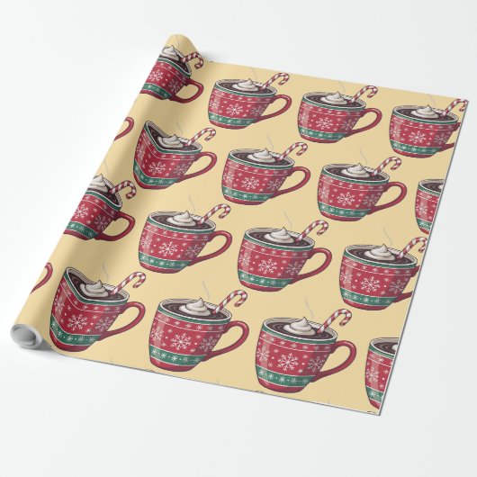 Süße Weihnachtsgeschenkverpackung Geschenkpapier (Ungerollt)