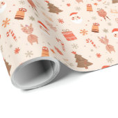 Süße Weihnachtsgeschenkverpackung Geschenkpapier (Rolleneckpunkt)