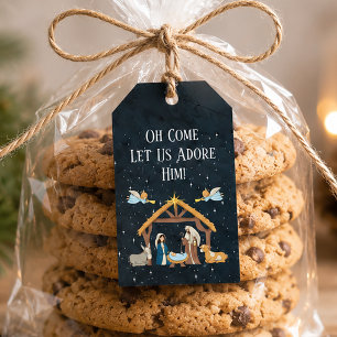 Süße Weihnachtsgeschichte Geschenkanhänger