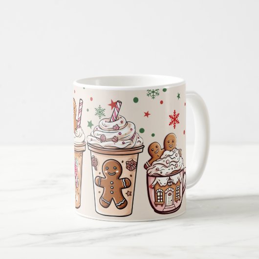 Süße Weihnachtsgetränke Kaffeetasse (VorderseiteRechts)
