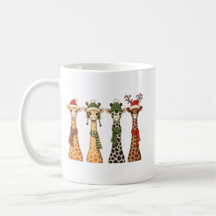 Süße Weihnachtsgiraffe Liebhaber Festliche Giraffe Kaffeetasse