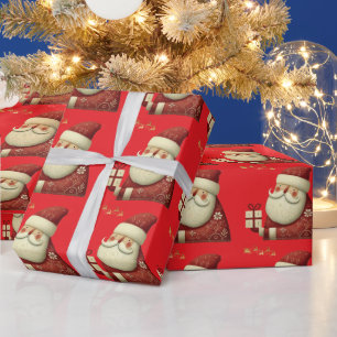 Süße Weihnachtsglocke Linienkunst Geschenkpapier