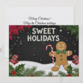 Süße Weihnachtsgrüße Weihnachtskarte Feiertagskarte (Vorne/Hinten)