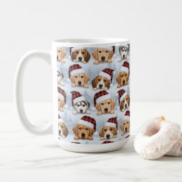 Süße Weihnachtshunde Kaffeetasse