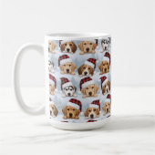 Süße Weihnachtshunde Kaffeetasse (Links)