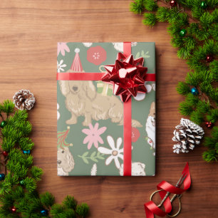 Süße Weihnachtshunde-Muster Geschenkpapier