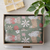 Süße Weihnachtshunde-Muster Seidenpapier (Geschenk)