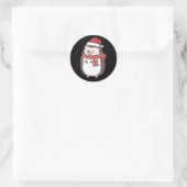 Süße Weihnachtsigel-Feiertage Runder Aufkleber (Tasche)