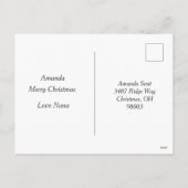 Süße Weihnachtskardinalkinder  Feiertagspostkarte (Rückseite)