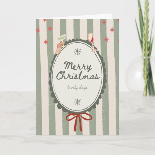 Süße Weihnachtskarte Karte (Vorderseite)